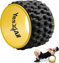 Yes4All Yoga Wheel Roller, 500 LB Capacity Back Cracker Roller, Yoga Wheel for Back Ease & Spinal Support, Target Pressure Points for Comfort HIPS & Neck, Available in 6”/10”/12” Sizes