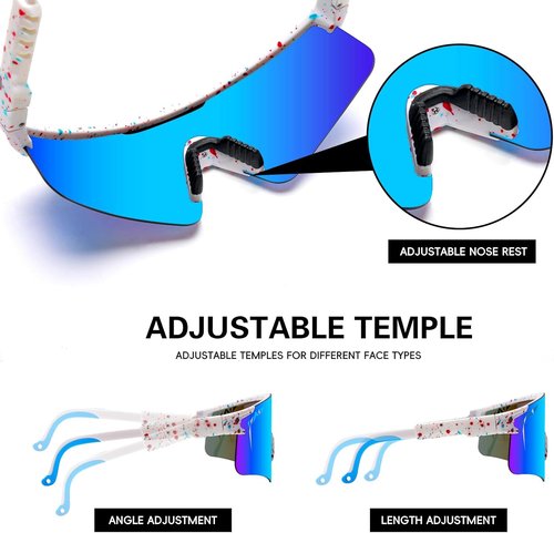 IKTOD Sports Sunglasses Men Women Anti-UV Baseball Sunglasses Cycling Running Softball Glasses