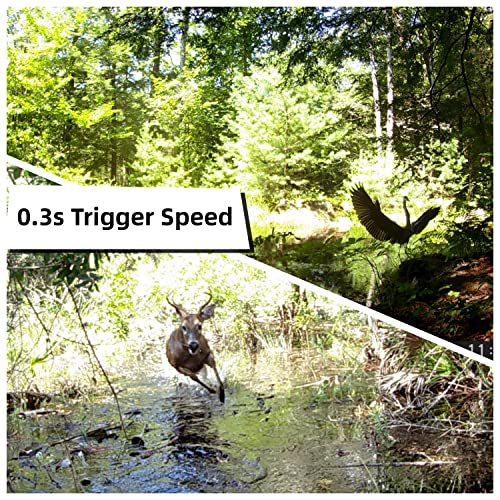 WOSODA Camouflage Trail Camera 2 Pack 48MP Night Vision Waterproof HD Wildlife Monitor