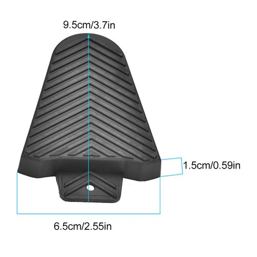 HilBeliFU 1Pair Cycling Shoes Cleat Covers, Comfortable Bike Pedal Cleat Cover, Rubber Road Bike Pedal Protectors, Replacement Pedals Cleats Compatible with SPD SL, 3.7x2.5x0.6in