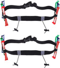 Triathlon Race Belt - Durable Bib Holder for Runners | 2-Pack in Black