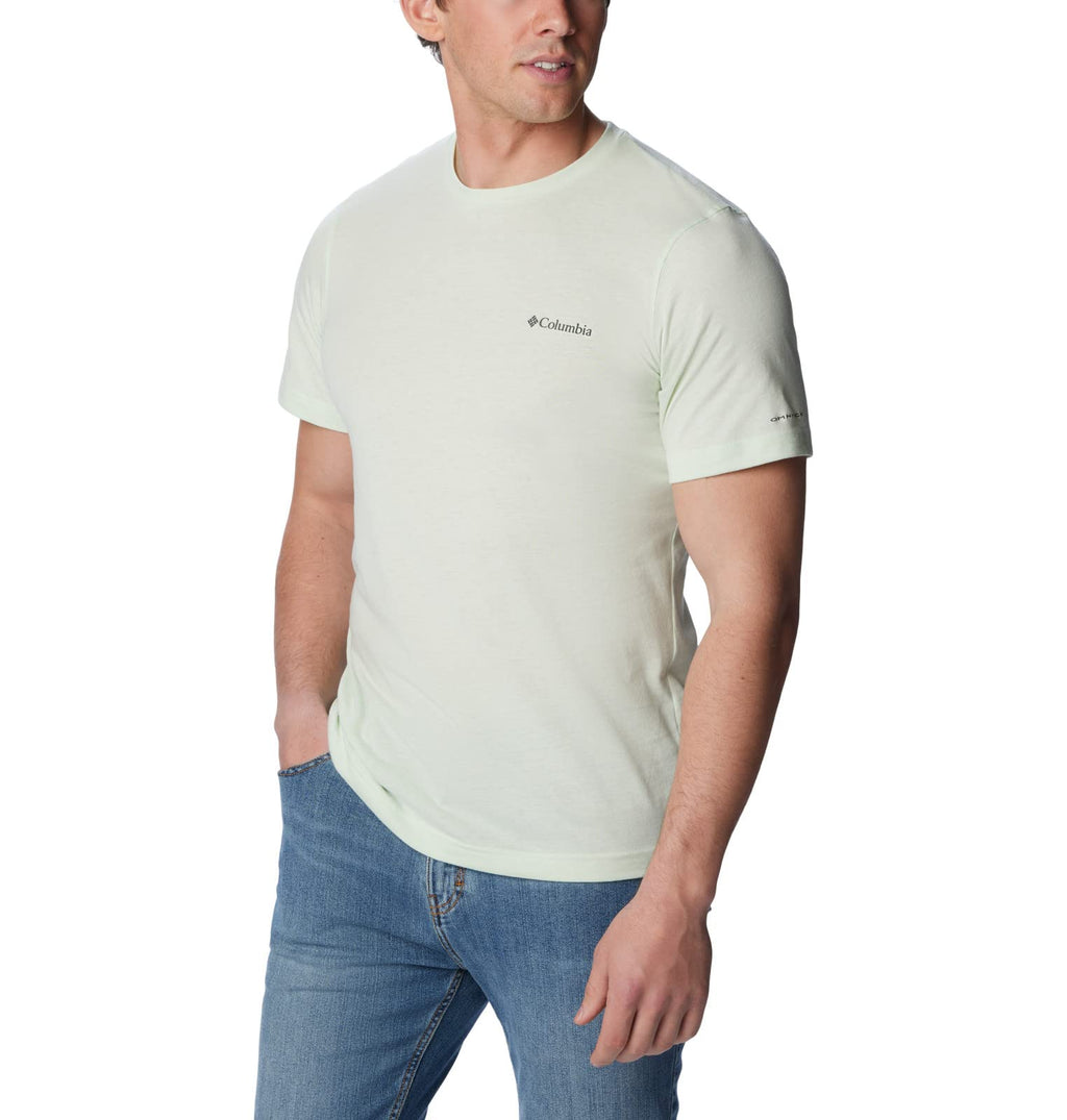 Columbia Men's Thistletown Hills Short Sleeve, Ice Green Heather, 1X Big