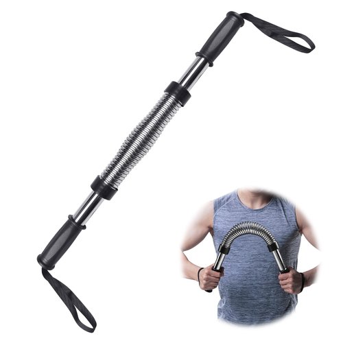 INNOLIFE Power Twister Bar, Upper Body Exercise Equipment for Chest Workout, Shoulder, Forearm, Bicep and Arm Strengthening Workout Equipment (132LB (60KG))