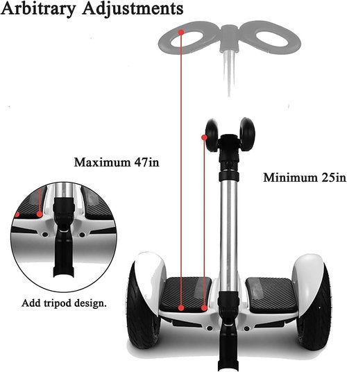 GYL Hoverboard Handlebar Replacement for Segway Ninebot S Smart/miniPRO/miniLITE self-Balance Scooter, 3 in 1 Adjustable Extension Knee Bar Self Balance Hoverboard Hand Control - Black