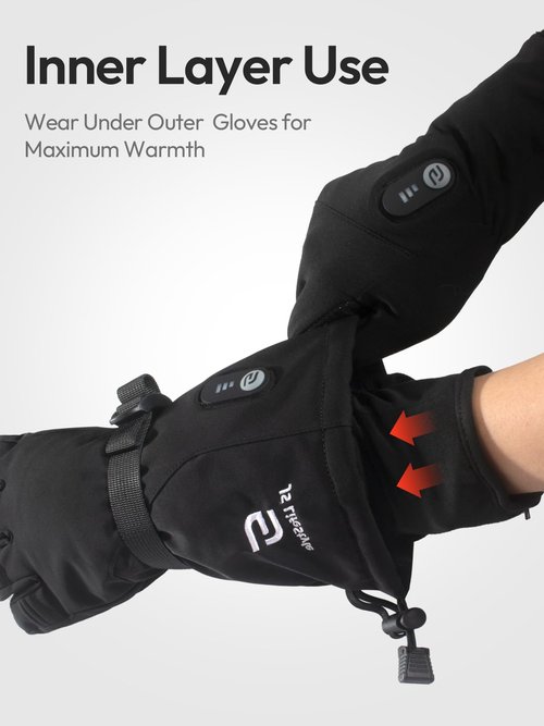 Heated Gloves for Men Women with 7.7V 2400mAh Rechargeable Battery Thin Liner Work Thermal Winter Heating with Touchscreen