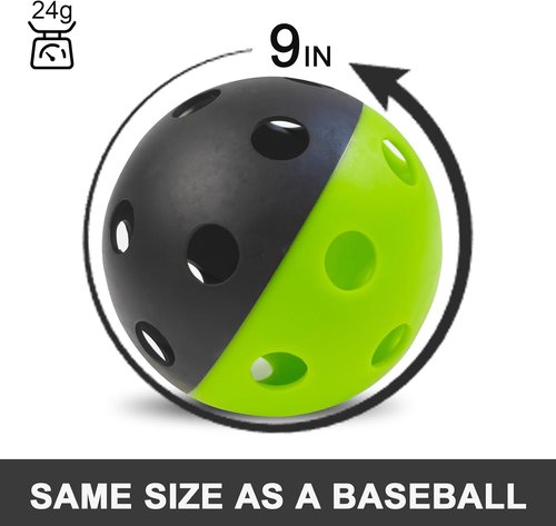 MYKUJA Heavy-Duty Training Baseballs - Soft Practice Balls for Hitting | 12-Pack Limited Flight