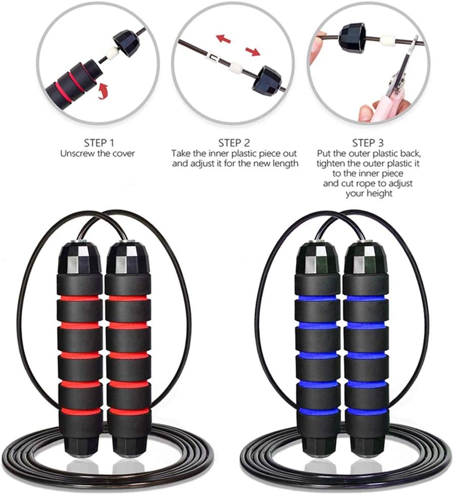 Redify Jump Rope - Adjustable Speed Jump Rope for Fitness | Perfect for Men, Women & Kids