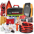 Everlit Emergency Car Kit with Tire Inflator, Jumper Cables & First Aid
