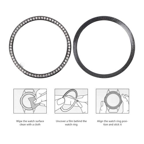 ARTIBETTER Bezel Ring Cover for Watch 42Mm Smartwatch Alloy Metal Frame Scratch Collision Protector Stylish Watch Accessory