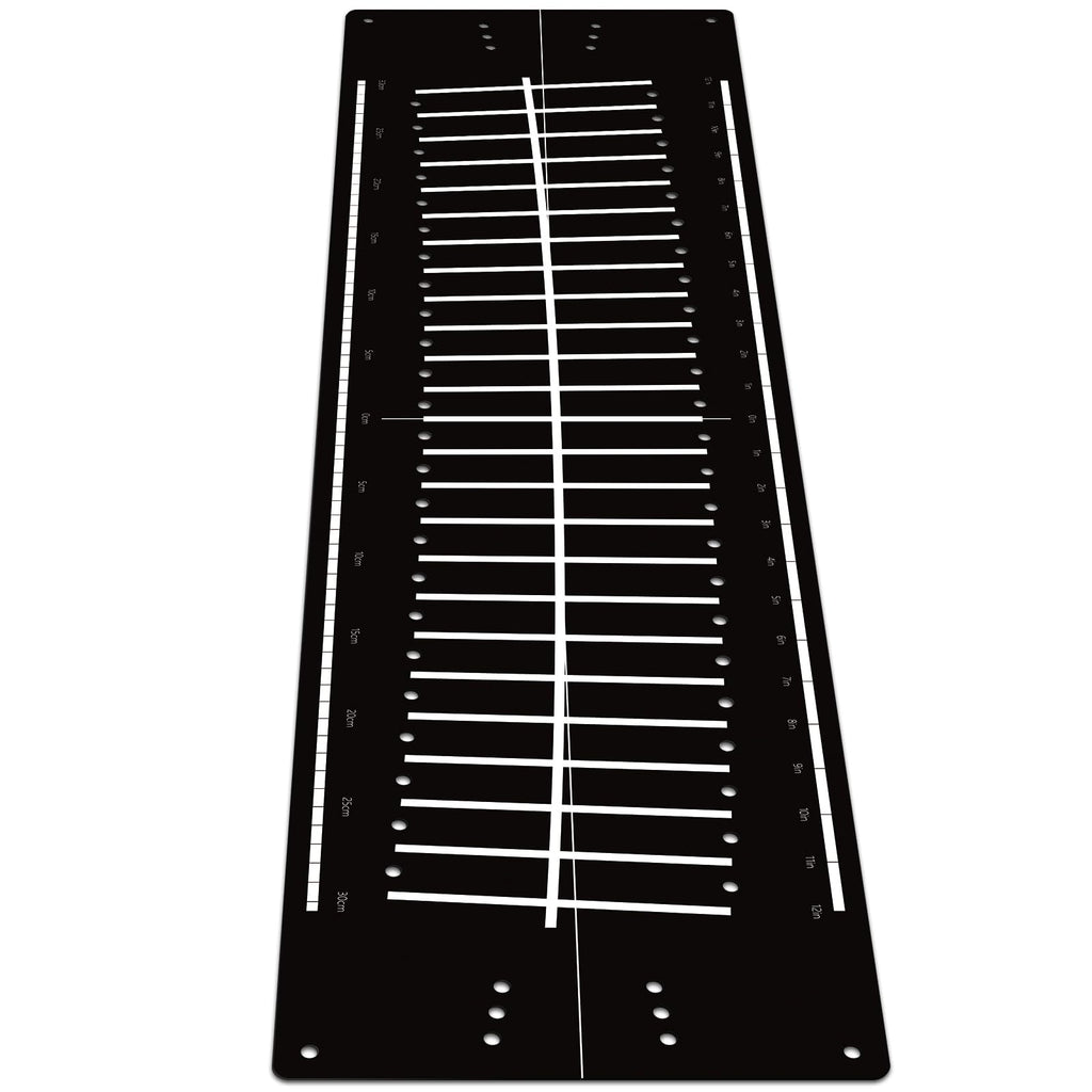 Silipull Golf Putting Mats Practice Indoor 30 x 8.27 Inch Golf Putting Practice Training Aid Alignment Track Green Mat Exercise Putter Training Supplies(Black)