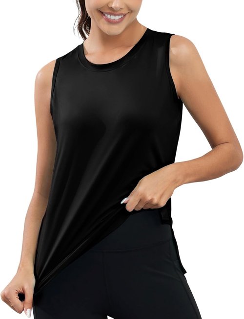 KevaMolly Workout Tank Tops - UPF50+ Breathable Sleeveless Athletic Shirts for Yoga & Running