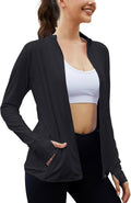Gihuo Women's Sun Protection Jacket - UPF 50+ Long Sleeve Cropped Yoga Top | Quick Dry, Athletic Fit