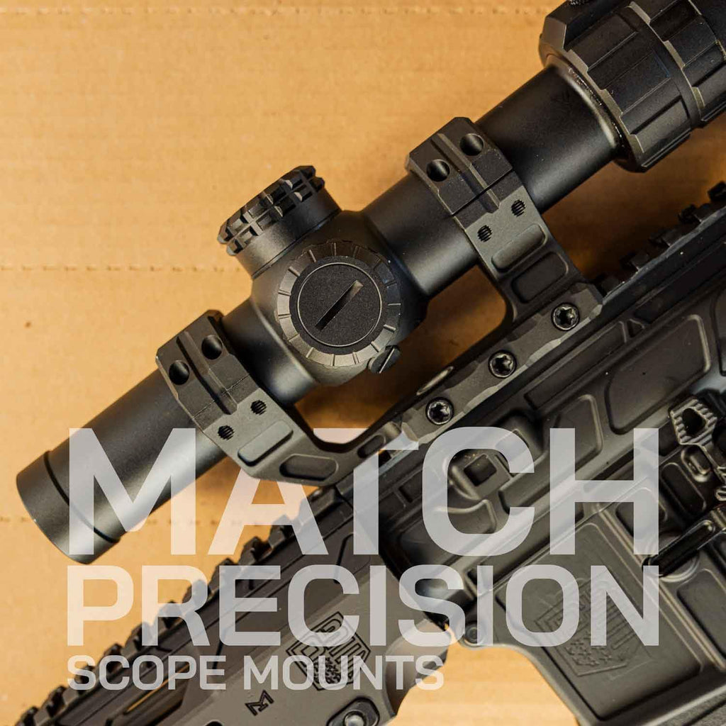 Triton 1" Match Precision Rifle Scope Mount - Durable 6061-T6 Aluminum - 2" Offset Cantilever