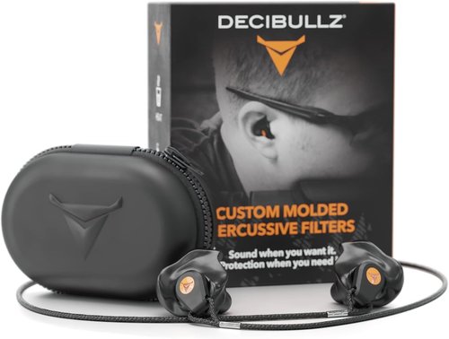 Decibullz Custom Molded Earplugs - 31dB NRR Hearing Protection for Hunting, Shooting & Swimming
