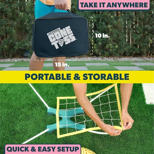 Vango Cone Toss Outdoor Lawn Game - Portable Target Tossing with Score Stealing Twist