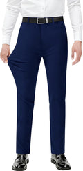 Skiennix Men's Stretch Dress Pants - Expandable Waist for Comfort | Slim Fit, Classic Straight, Big & Tall
