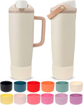 Owala Silicone Boot - Non-Slip, Scratch-Resistant Stability Enhancer for 30oz & 40oz Bottles | 12 Colors Available (Ivory White)
