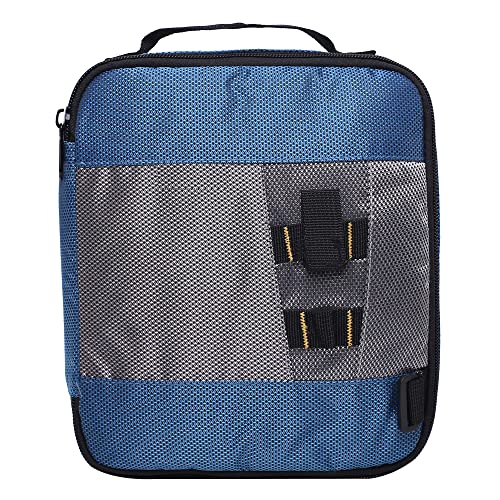 Blue Fishing Lure Bag Organizer Tackle Binder Waterproof Storage Case