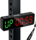 Gym Timer Clock by [Brand Name] - Magnetic Stopwatch with Large LED Display | Ideal for Home Gym & Schools (Matte Black)