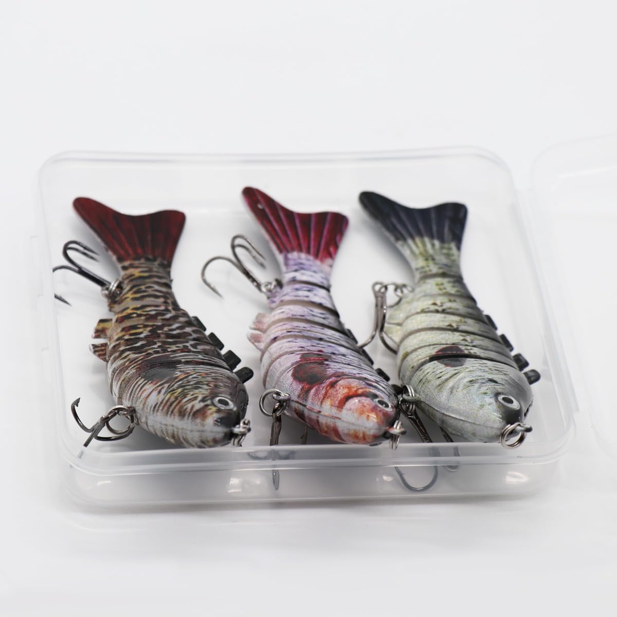 SUPERTHEO Fishing Lures Multi Jointed Fish Crankbaits Lifelike Swimbait Freshwater and Saltwater Crankbaits for Bass Trout Lures