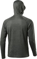 LOOGU Men's UPF 50+ Sun Protection Hoodie - Lightweight Long Sleeve Rash Guard for Fishing & Hiking