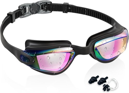 Aegend Swim Goggles - No Leaking Kids Swimming Goggles for Ages 3-14 | Clear Vision & Comfort