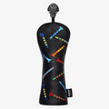ROYMADE Golf Headcovers Driver Cover Fairway Wood Headcovers Hybrid Head Cover Missile Design Leather Golf 3 Wood Head Cover Black (for Hybrid 1pc)