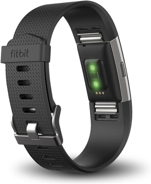 Fitbit Charge 2 Fitness Wristband - Heart Rate Monitor in Black, Large Size (US Version)