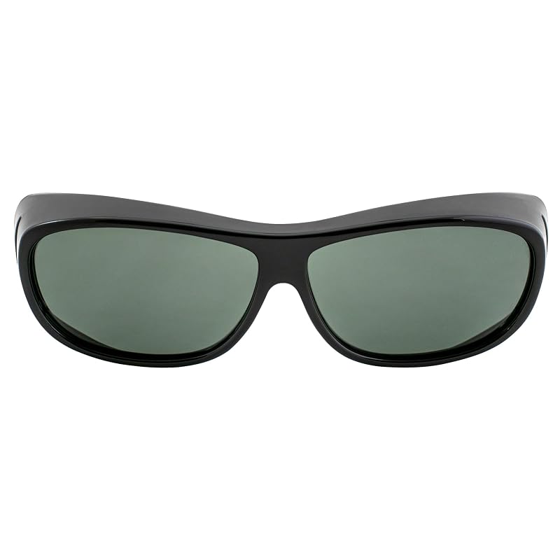 Overalls Wraparound Sunglasses with Polarized UV Protection for Prescription Wearers