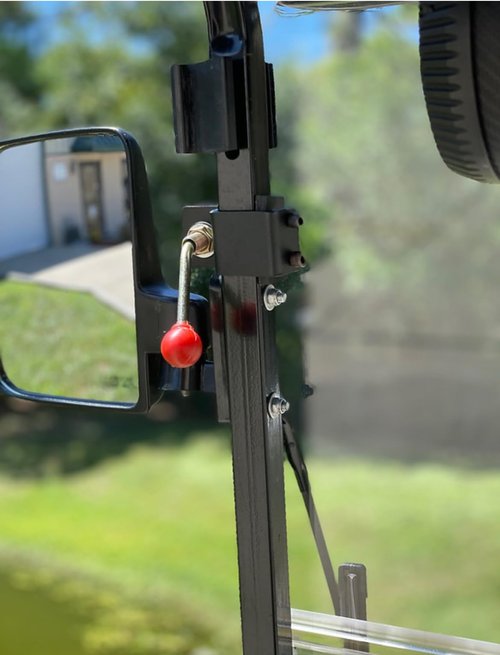 Generic No Drill Wiper System - Golf Cart - Street Legal Golf Cart - LSV - PTV, Black