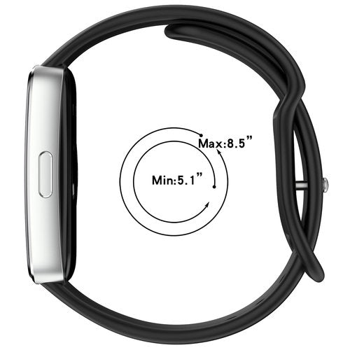 MOTONG Compatible with Huawei Band 10 Replacement Strap - Repalcement Silicone Wrist Watch Strap Compatible with Huawei Band 10/9/8(Black)