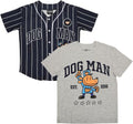 Dog Man 16 | Boy's 2-Pack Baseball Jersey and Tee Set - Fun & Stylish Playwear