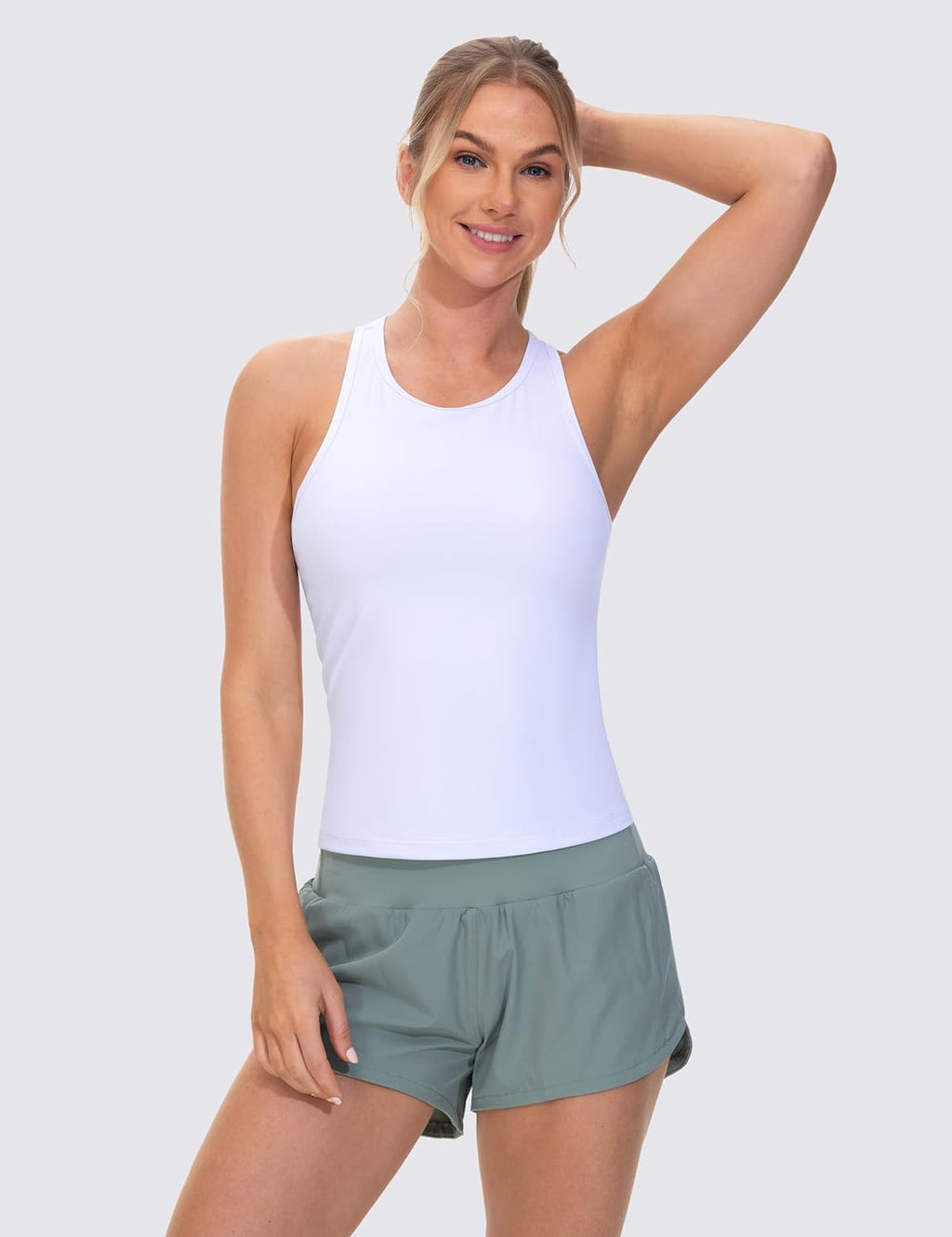 The Gym People Racerback Workout Tank Tops - Slim Fit Sleeveless Athletic Shirts for Yoga & Running
