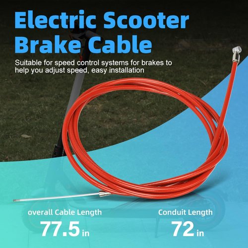 Universal Left Brake Handle Lever & Cable – Aluminum Alloy Replacement for GOTRAX GXL V2/Apex Pro XL/Rival XR Elite E-Scooter, Electric Scooter Part Replacement Accessories