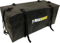 MaxxHaul 50912 Soft Shell Cargo Carrier Bag - Heavy Duty, Water Resistant, 47" x 20" x 20", Black with Tie Down Straps