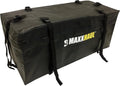 MaxxHaul 50912 Soft Shell Cargo Carrier Bag for Hitch Mount Cargo Rack - Heavy Duty and Water Resistant 47 inch x 20 inch x 20 inch Black with Tie Down Straps