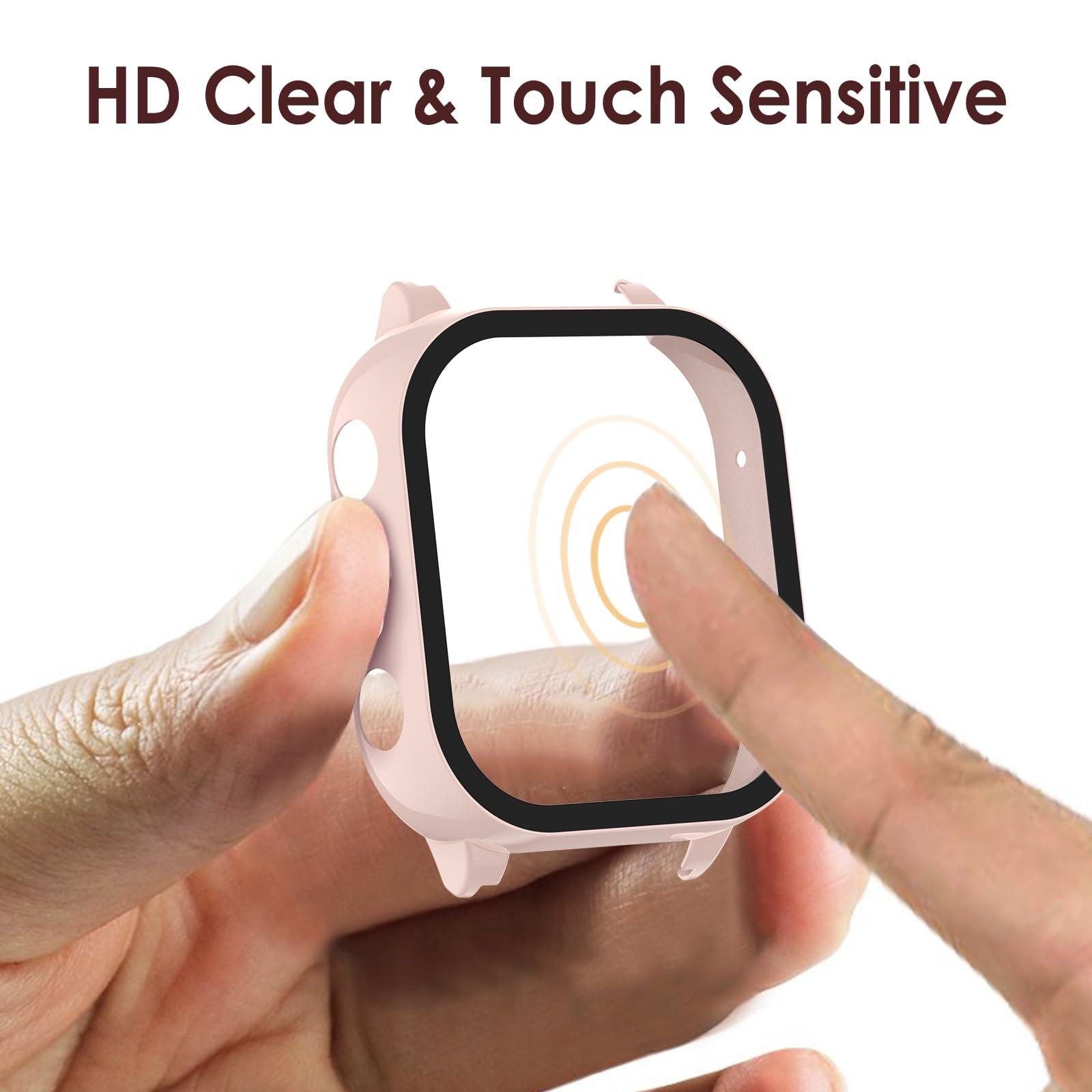 Simpeak 5-Pack Screen Protector Case Compatible with Cosmo JrTrack 4/3, Hard PC Tempered Glass Bumper Case Cover Compatible with Cosmo JrTrack 4 3, Clear/White/Black/Pink/Blue