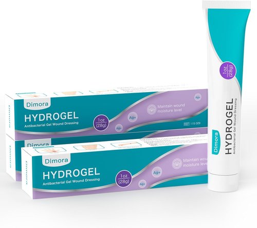 Dimora Antibacterial Gel Wound Dressing | 3 Packs of 3oz Silver Hydrogel for Soothing & Healing Cuts