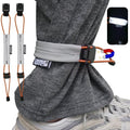 WAYUTO 2PCS Magnetic Bicycle Pant Strap Adjustable Elastic Fastening Leg Belt Multi-functional Safety Ankle Band with Visibility Reflective Design for Riding Outdoors Sports Orange