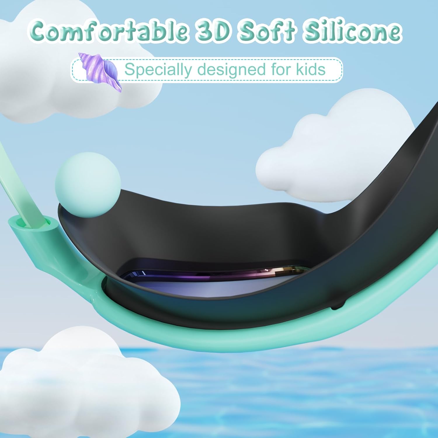 VegoVia Kids Swim Goggles - Anti-Fog UV Protection | Wide View, 2 Pack for Ages 3-15