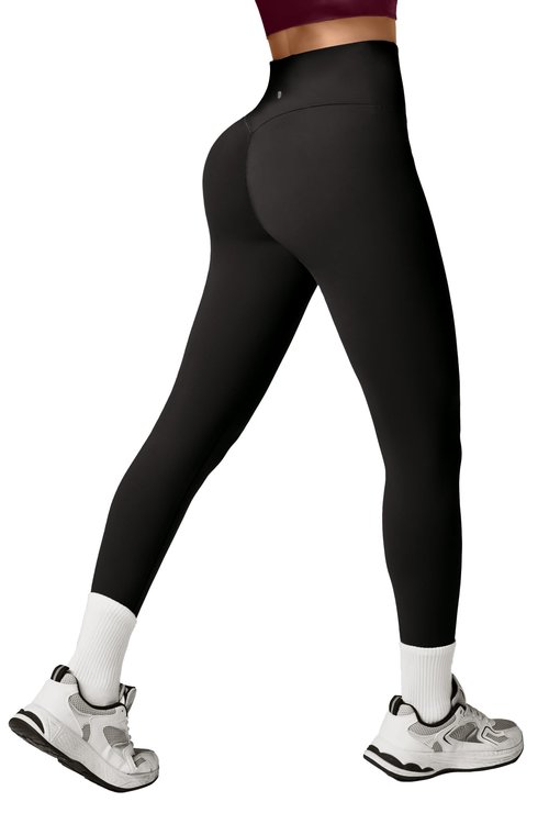 Heathyoga Scrunch Butt Lifting Leggings for Women Tummy Control Seamless Compression Workout Leggings for Women Yoga Pants Black