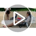 Green Low Back Folding Beach Camping Chair 2 Pack - Portable Heavy Duty Outdoor Seating
