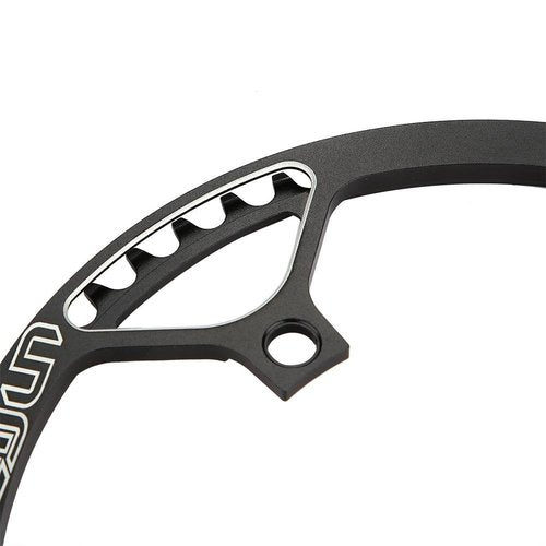 Aluminum Alloy Chainring, Mountain Bike Front Chainring, Single Speed 53T (Black)