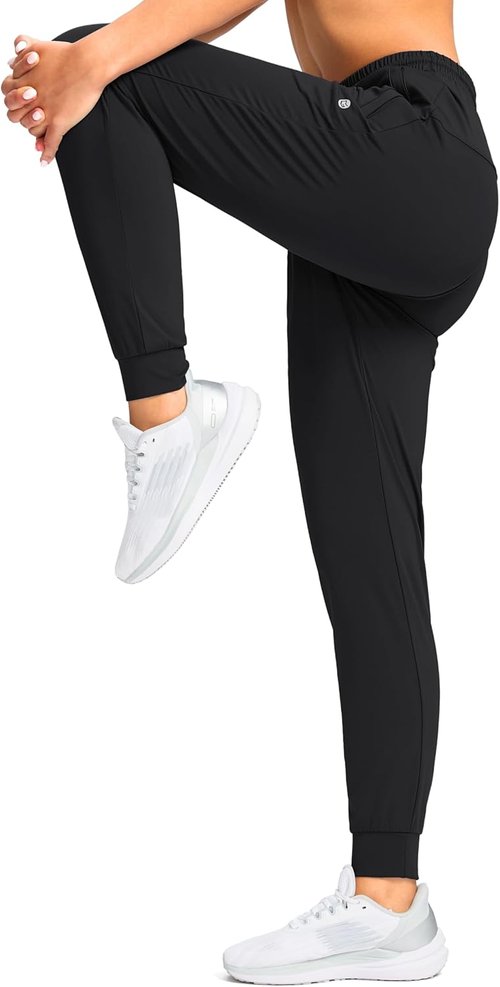 G Gradual Women's Joggers - Tapered Sweatpants with Zipper Pockets for Running & Lounge | Comfortable Fit