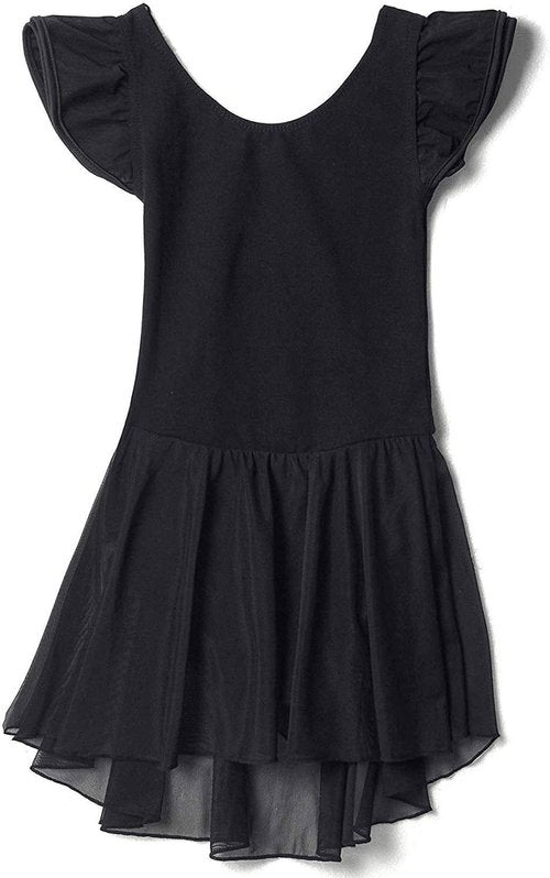 MdnMd Ballet Leotards for Girls - Toddler Dance Tutu Dress with Flutter Sleeves | Stylish Ballerina Outfit