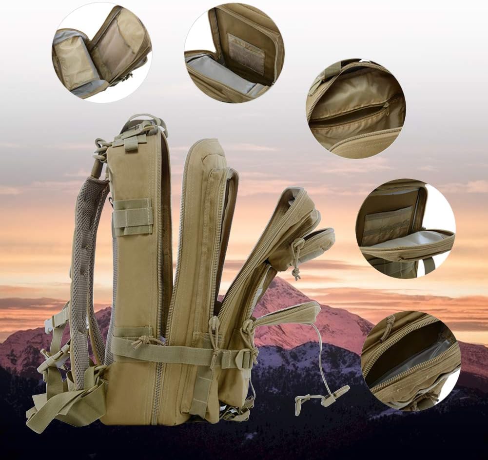 ROARING FIRE Tactical Assault Backpack - 30L Military Rucksack for EDC, Camping & Hiking