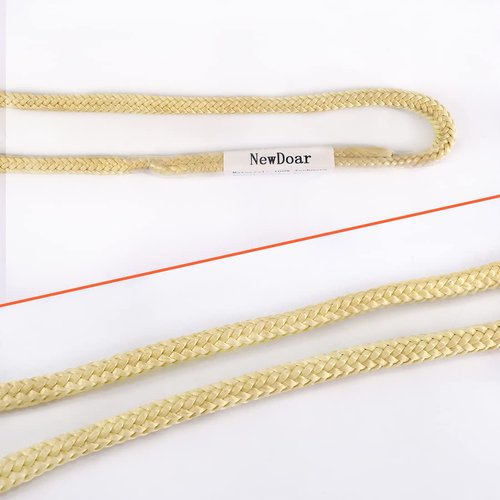NewDoar 100% Kevlar Braided Friction Hitch,5620 MBS,Prusik Arborist Rope, Abrasion/Flame Resistant, High Strength Rescue Rigging Hammocks(1pcs)