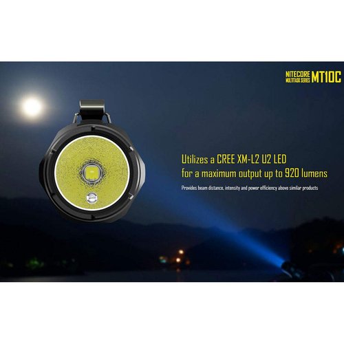 Nitecore MT10C 920 Lumen Multitask Tactical Flashlight with Red Light, LumenTac Organizer