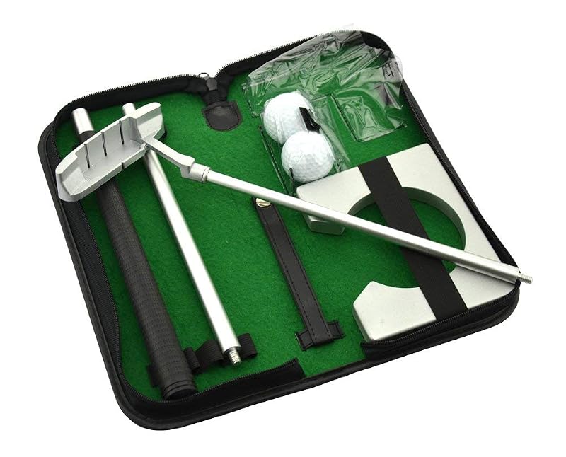 Portable Golf Putter Set with Ball Cup & Case – Indoor Practice Kit