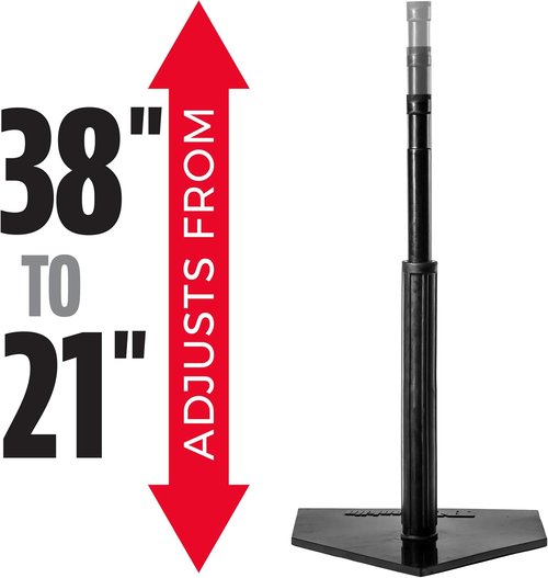 Franklin Sports Baseball Batting Tee - Adjustable Heavy-Duty Hitting Tee for Baseball & Softball Practice
